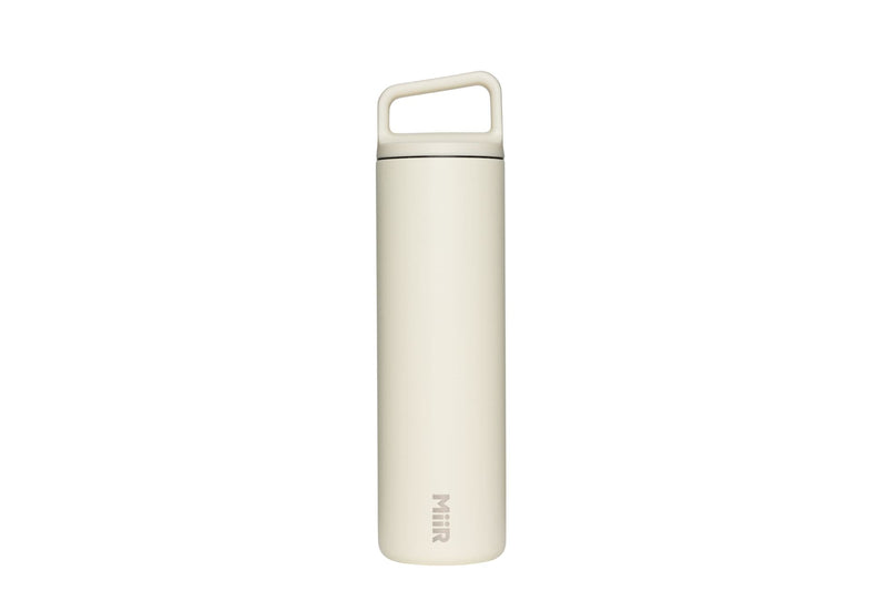 Wide Mouth Stainless Steel Insulated Travel Water Bottle, Sandstone White, 20-oz B5Z6