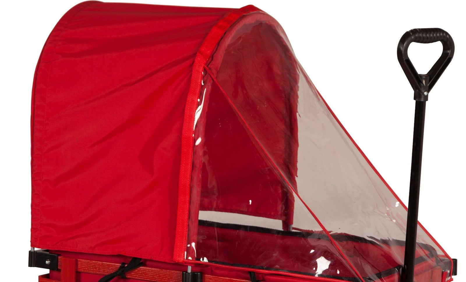 Industries Weather Shield & Sun Canopy For Convertible Wagon Sleigh/Sled, Red/Clear M6X8 - product image 1
