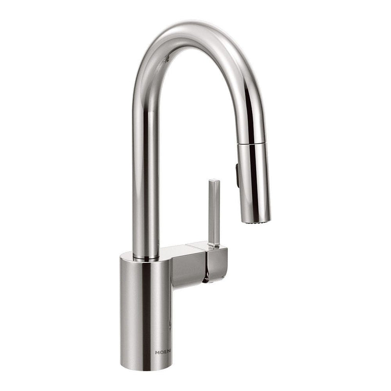 Align Single Handle High Arc Pull Down Sprayer Kitchen Faucet with Power Clean, Chrome U0B2