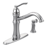 Belfield Single Handle High Arc Kitchen Faucet with Side Sprayer, Chrome L8U5 - product image 1