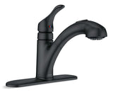 Renzo Single-Handle Pull-Out Kitchen Faucet, Matte Black T8V3 - product image 1