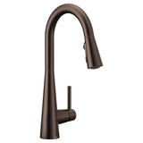 Sleek Single Handle High Arc Pull Down Kitchen Faucet, Oil Rubbed Bronze N0G4 - product image 1