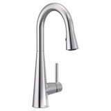 Sleek Single Handle High Arc Pull Down Kitchen Faucet with Power Clean, Chrome F3T2 - product image 1