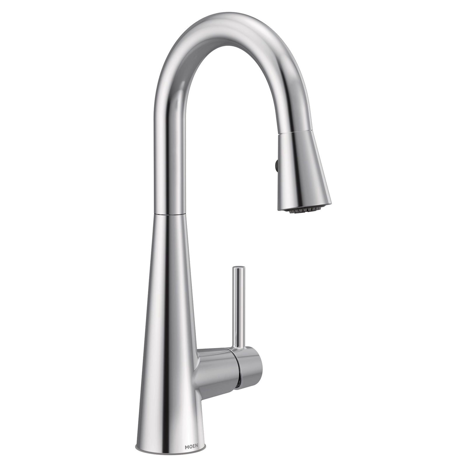 Sleek Single Handle High Arc Pull Down Kitchen Faucet with Power Clean, Chrome F3T2 - product image 1