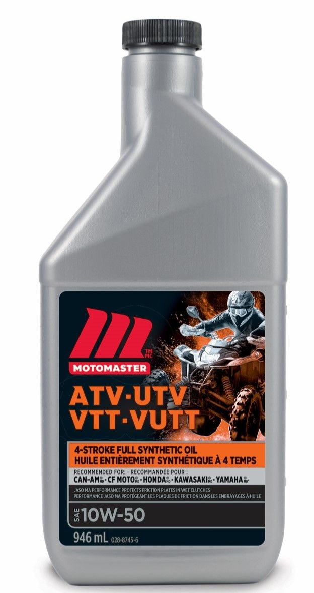 4-Stroke Synthetic ATV/UTV Engine Oil 10W50, 946-mL L2T5 - product image 1