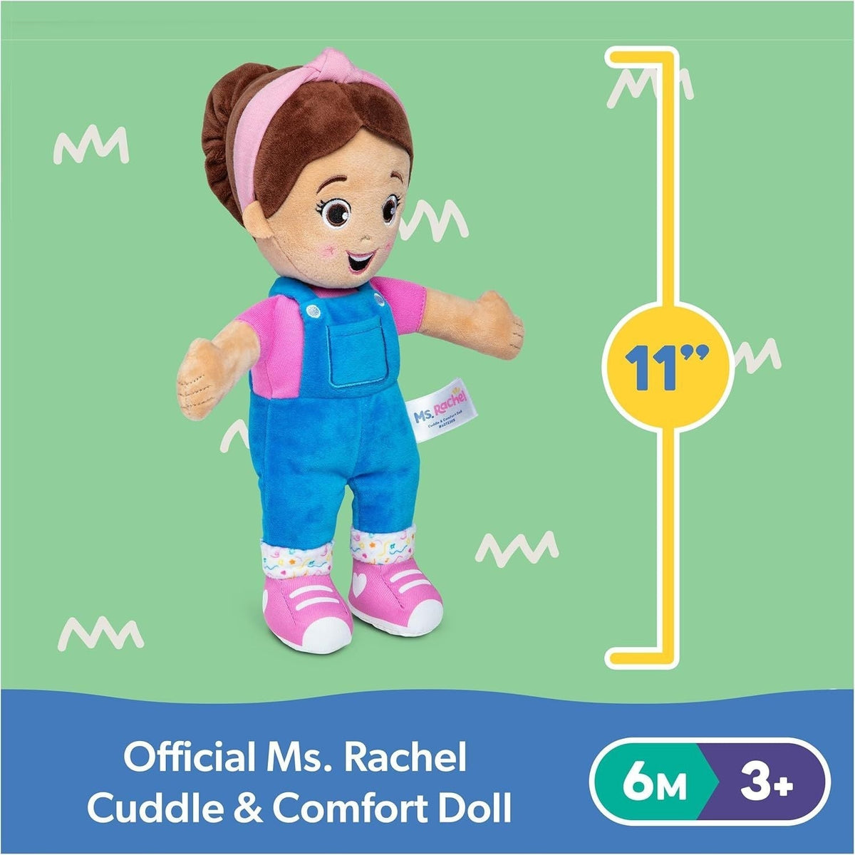 Rachel Cuddle & Comfort Doll 11-in Premium Plush, Ages 6 Months to 3+ A7H4 - product image 4