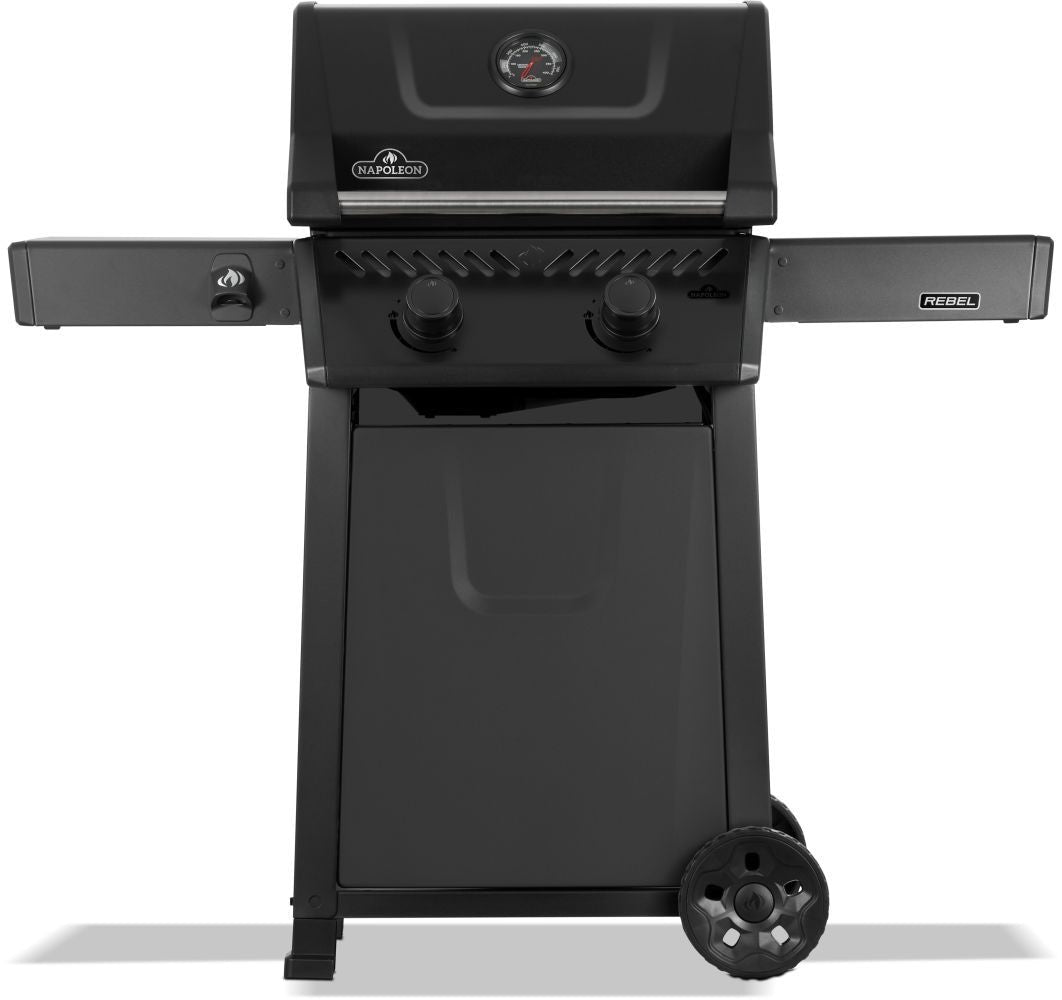 Rebel 365 2-Burner LP Gas BBQ, Matte Black X4H7 - product image 1