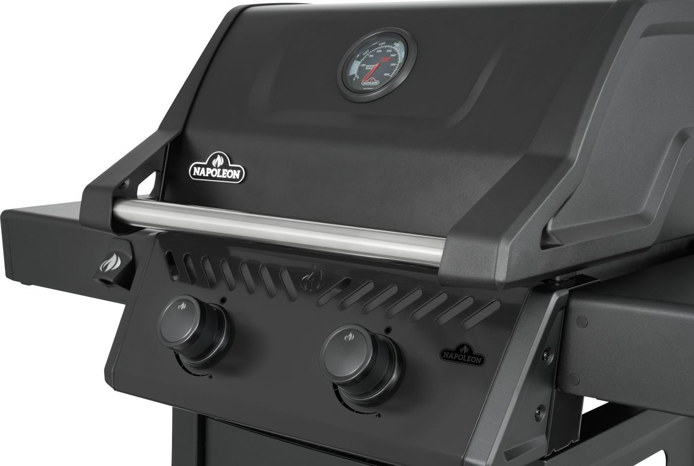 Rebel 365 2-Burner LP Gas BBQ, Matte Black X4H7 - product image 3