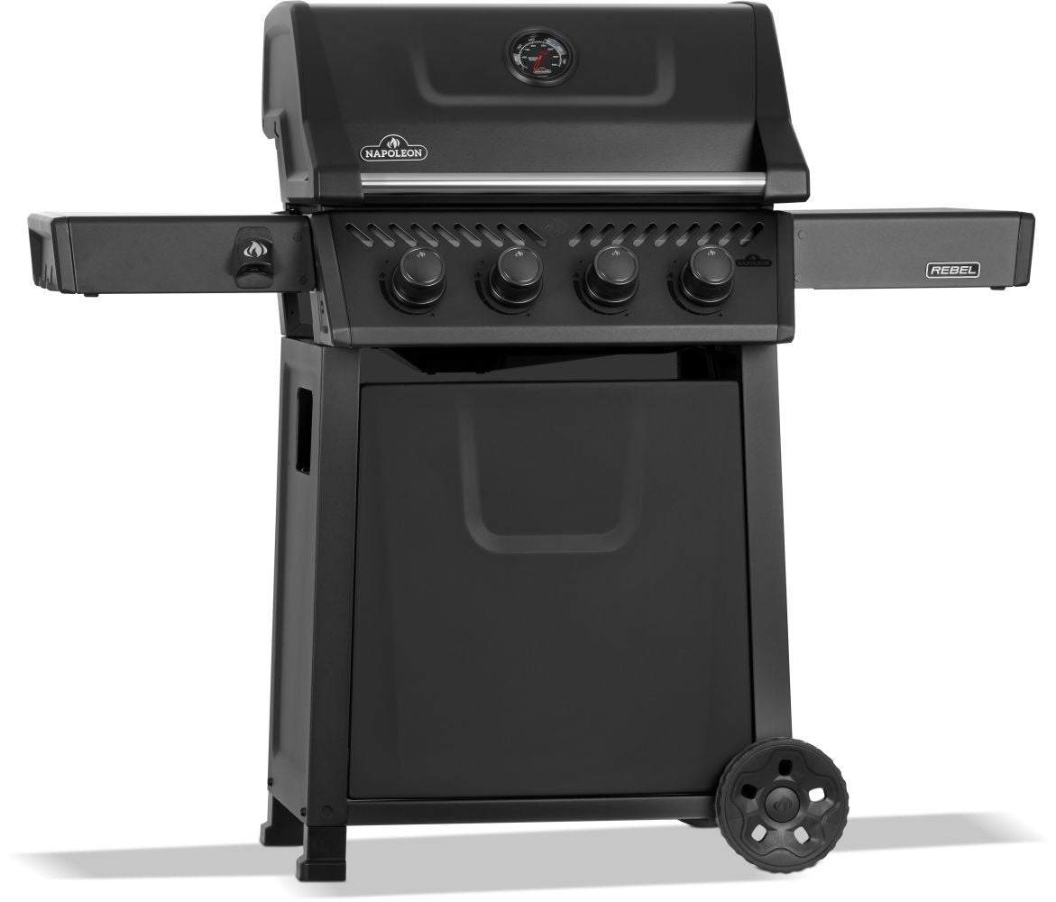 Rebel 425 4-Burner LP Gas BBQ, Matte Black D1K5 - product image 1