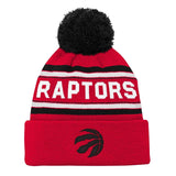 Raptors Jacquard Cuffed Knit With Pom, Acrylic Knit, Regular Size T1M5 - product image 1