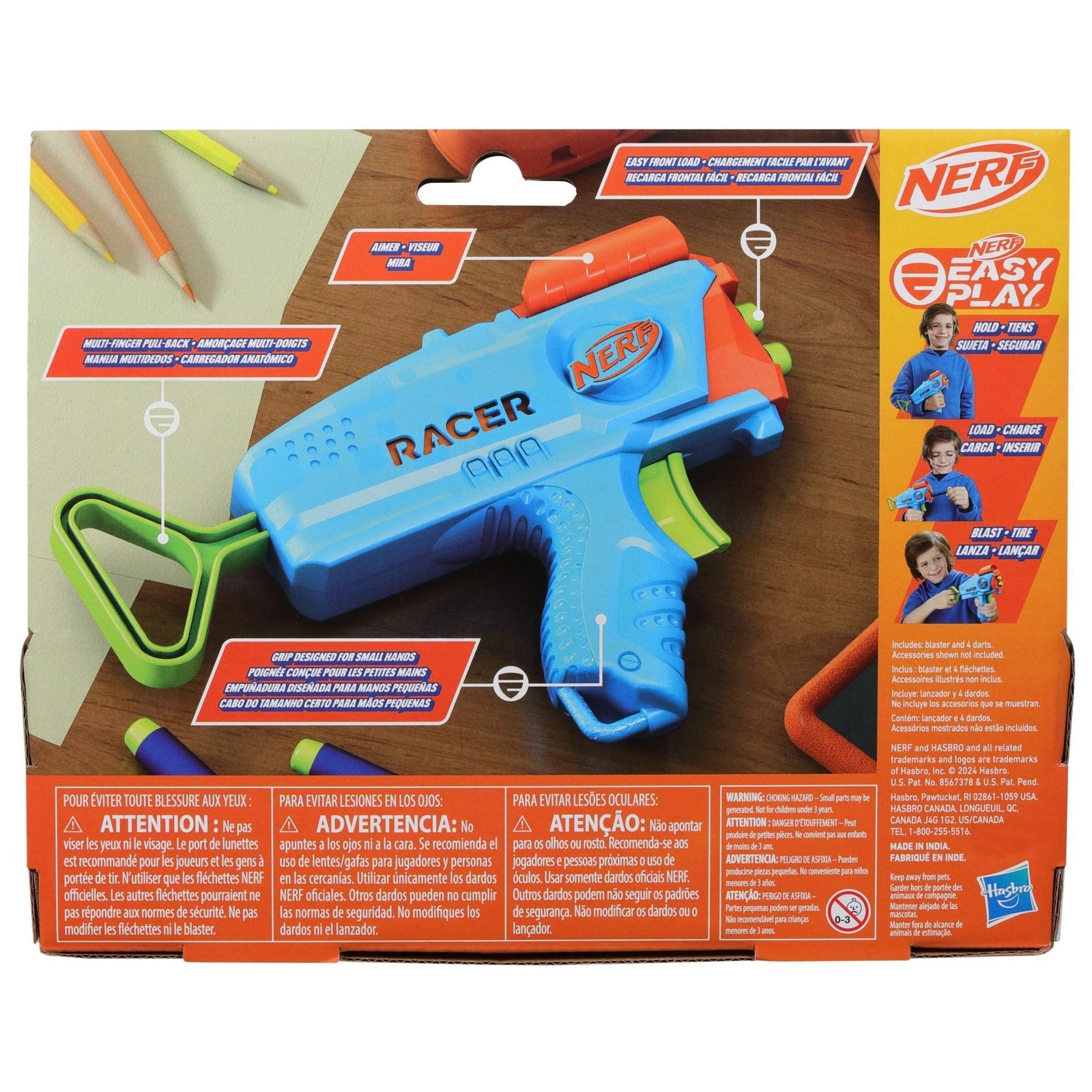 Elite Junior Racer Easy-Play Dart Blaster, Includes 4 Darts, Ages 6+ M1L4 - product image 3
