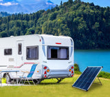 100 Watt, 12V Crystalline Solar Panel Kit with Stand and Charge Controller H5A4 - product image 4