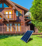 100 Watt, 12V Crystalline Solar Panel Kit with Stand and Charge Controller H5A4 - product image 5