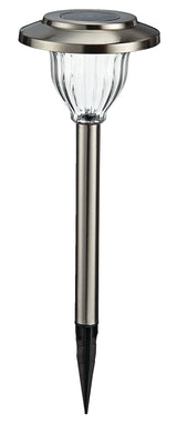 Outdoor Pure White LED Solar Stainless Steel Garden & Pathway Stake Lights, 10-Pk V9V0 - product image 1