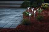 Outdoor Pure White LED Solar Stainless Steel Garden & Pathway Stake Lights, 10-Pk V9V0 - product image 5