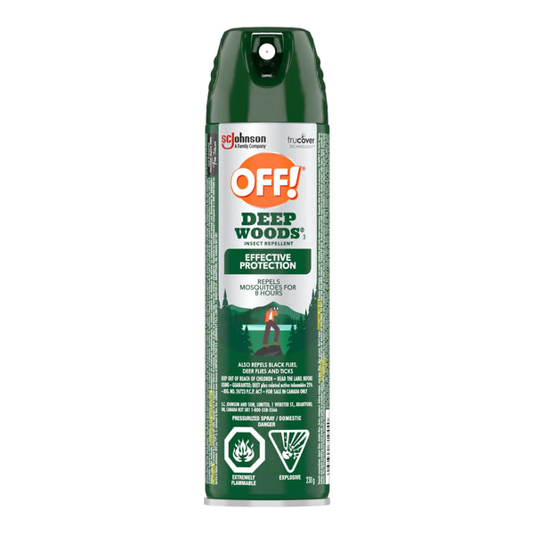 ! Deep Woods 8-Hour 25% DEET Bug Spray, 230-g U6X6