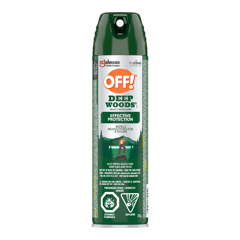 ! Deep Woods 8-Hour 25% DEET Bug Spray, 230-g U6X6