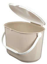 Plastic Compost Bin with Handle, White/Beige, 7-L V0R3 - product image 2