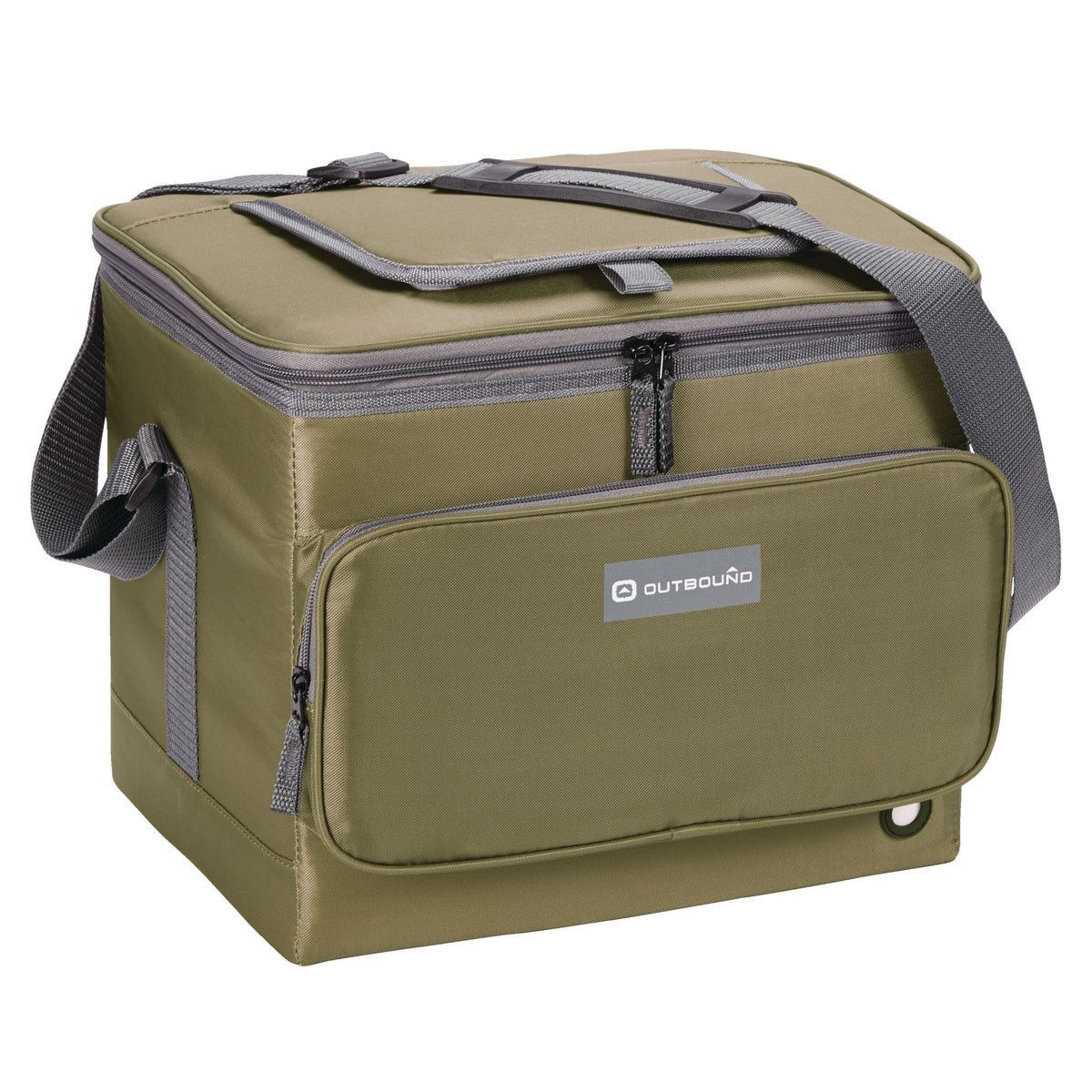 Collapsible Soft Cooler, Olive, 24 Can, 40-L O6H8 - product image 1