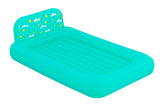 Kids' Single-High Airbed/Air Mattress with Headboard, Blue L6W0 - product image 1