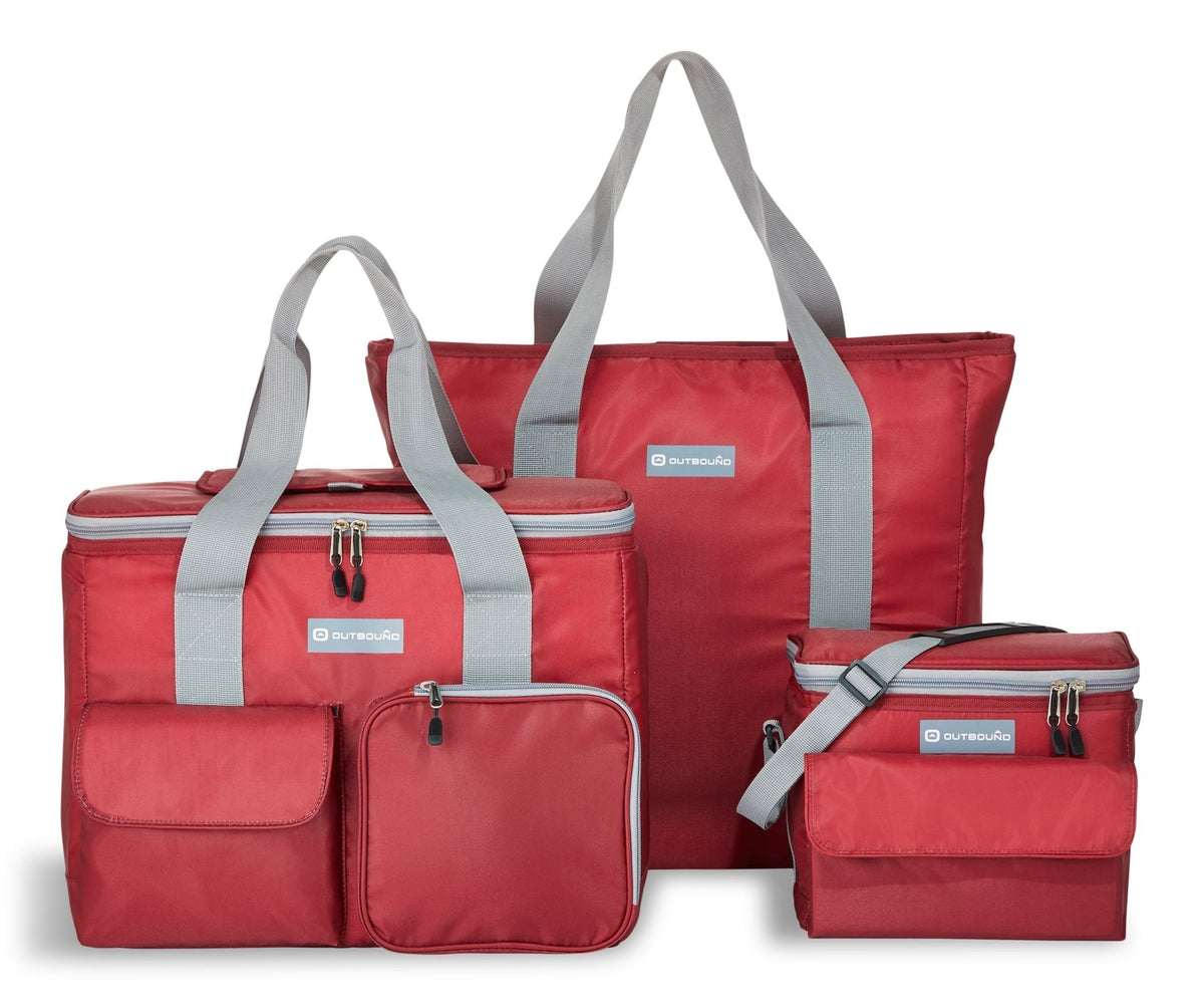 Soft Cooler and Tote Combo, Red, 3-pk W4Y7 - product image 1