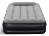 Tritech Double High Flocked Airbed, Twin, Grey, 75x38x14-in B3F1 - product image 1