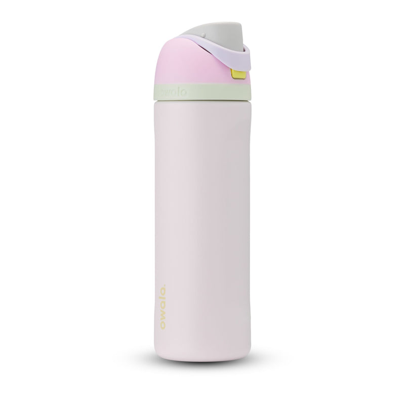 FreeSip Stainless Steel Insulated Portable Reusable Water Bottle, 24-oz, Various Colours, with Built-in Straw M9U2