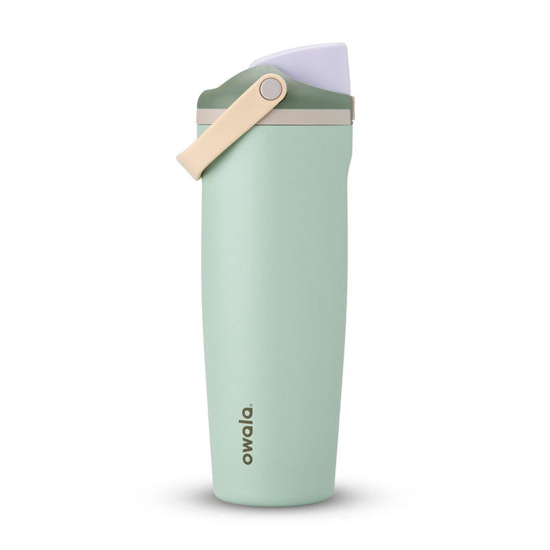FreeSip Sway Stainless Steel Insulated Portable Reusable Water Bottle, with Built-in Straw, Various Colours, 30-oz G6V3