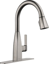 Xander Single Handle High Arc Pull-Down Kitchen Faucet, Stainless Steel N8V2 - product image 1