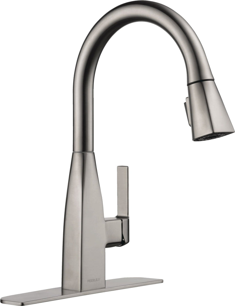 Xander Single Handle High Arc Pull-Down Kitchen Faucet, Stainless Steel N8V2