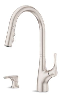 Arvada Pull-Down Kitchen Faucet, Stainless Steel W0B7