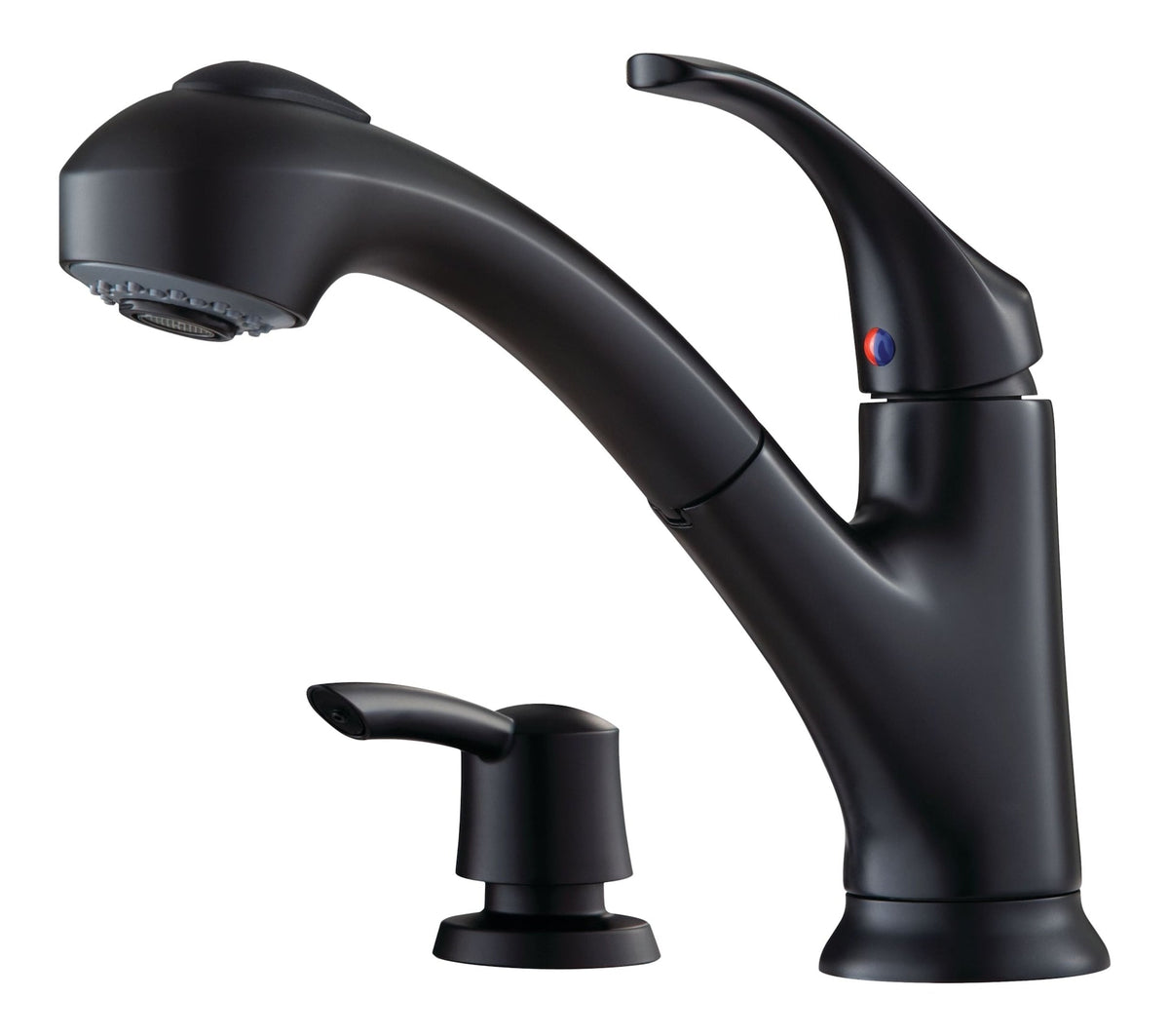Shelton Matte Black Pull-Out Kitchen Faucet O6O1 - product image 1