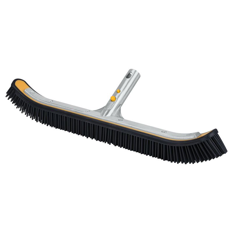 Pool Wall Brush with Rubber Bristles, 18-in H8Y0