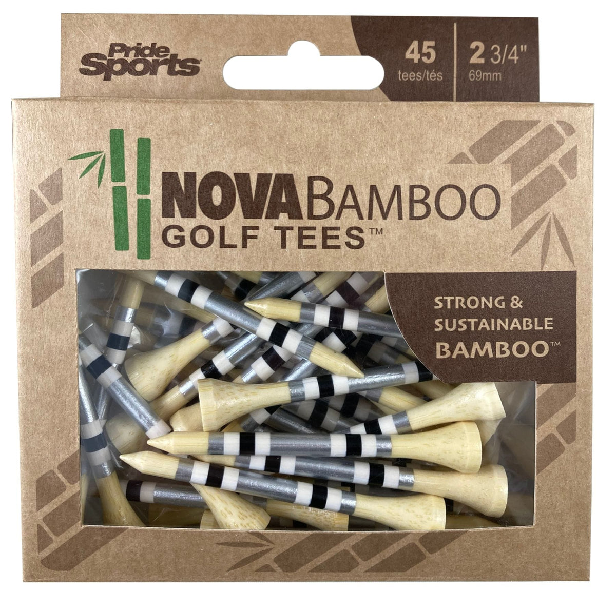 Nova Bamboo Golf Tee, 2 3/4-in, 45-pk C6L0 - product image 1