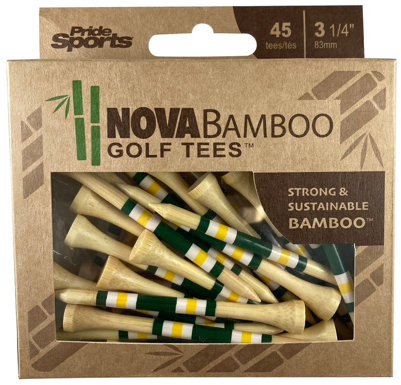 Nova Bamboo Golf Tees, 3 1/4-in, 45-pk Q5J4