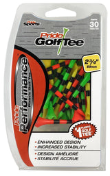 Performance Plastic Golf Tee, 2-3/4-in, 30-pk, Fruit Mix/Stripes Assorted Colours K3Q6 - product image 1