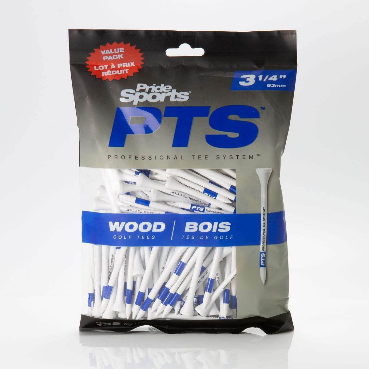 Professional Biodegradable Hardwood Golf Tee, 3-1/4-in, 75-pk, White T5M6 - product image 1