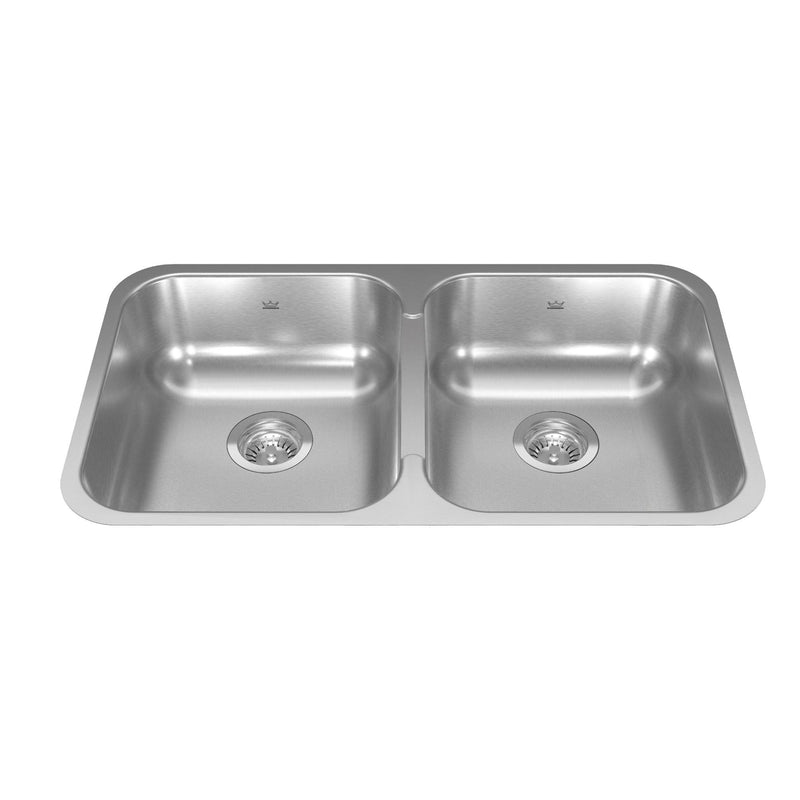 in FB Double Stainless Steel Sink, 30.88x17.75x7-in S1T6