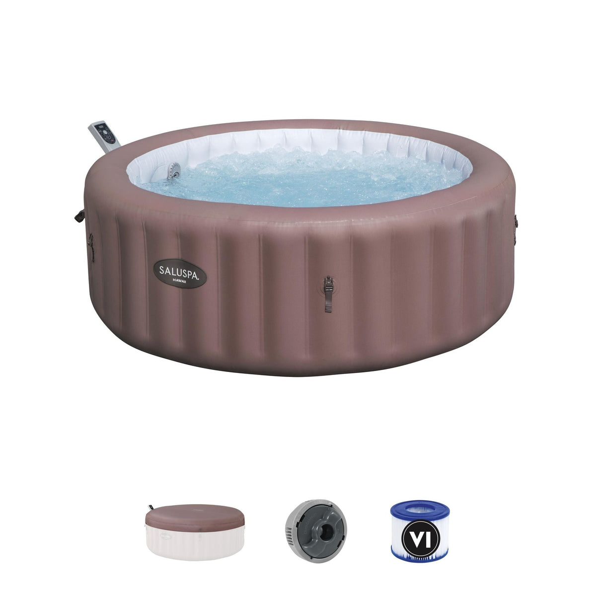 Spa Hawaii Smart AirJet 6-Person Terracotta Round Spa, 77-in x 28-in D4L8 - product image 4
