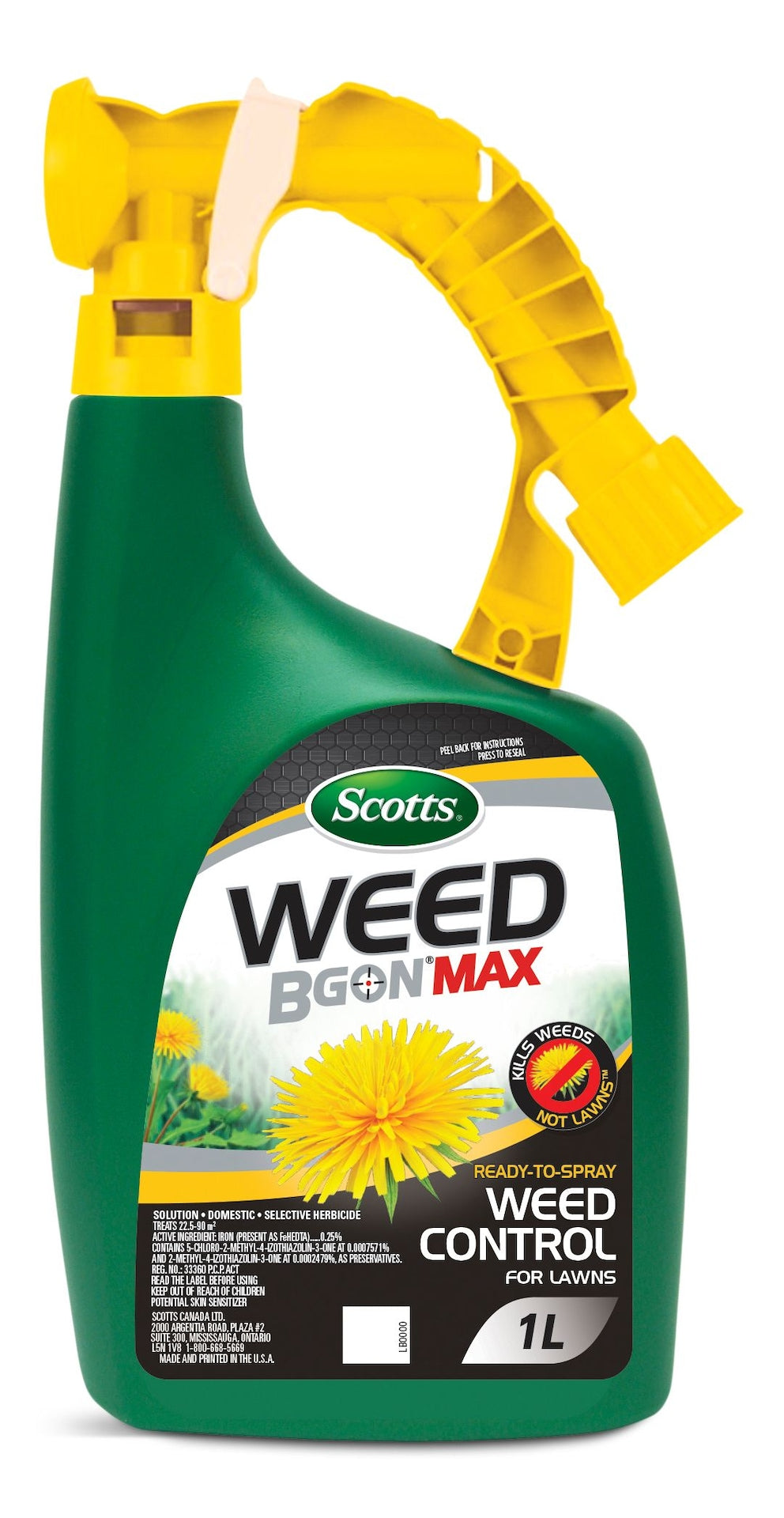 Weed B Gon MAX Ready-to-Spray Weed Control/Killer Concentrate, Herbicide for Lawns, 1-L R7K3 - product image 1