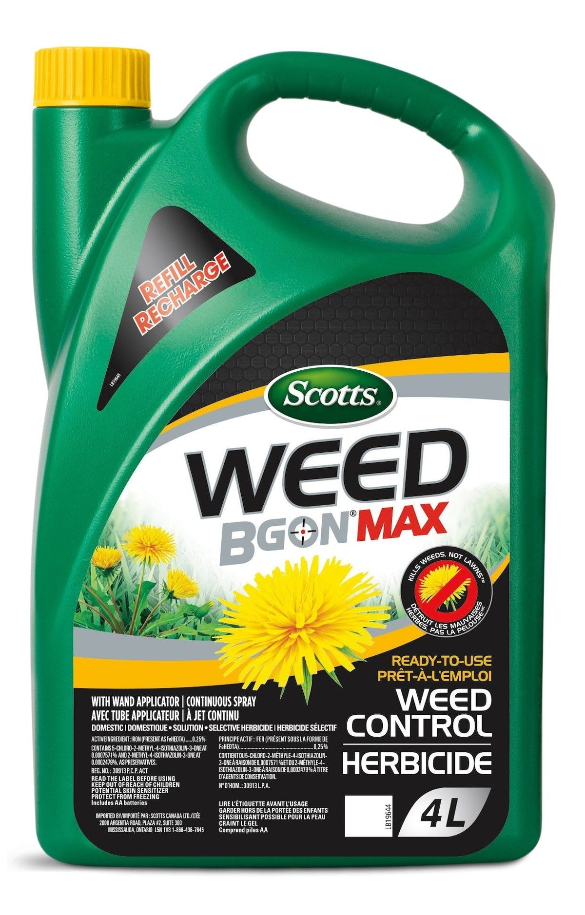 Weed B Gon MAX Ready-To-Use Weed Control for Lawns Refill, 4-L N6I7 - product image 1