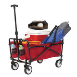 Outdoor Collapsible Folding Utility Wagon with Cup Holders, 150-lb Capacity T6G8 - product image 4