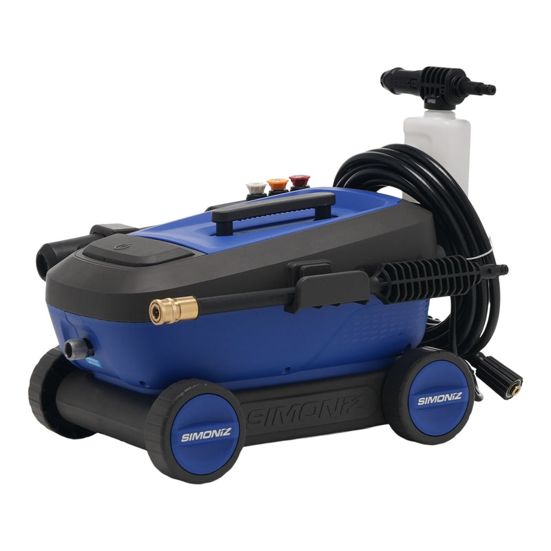 1600 PSI 1.25 GPM 4-Wheel Electric Power Pressure Washer with Foam Blaster Attachment S1O9