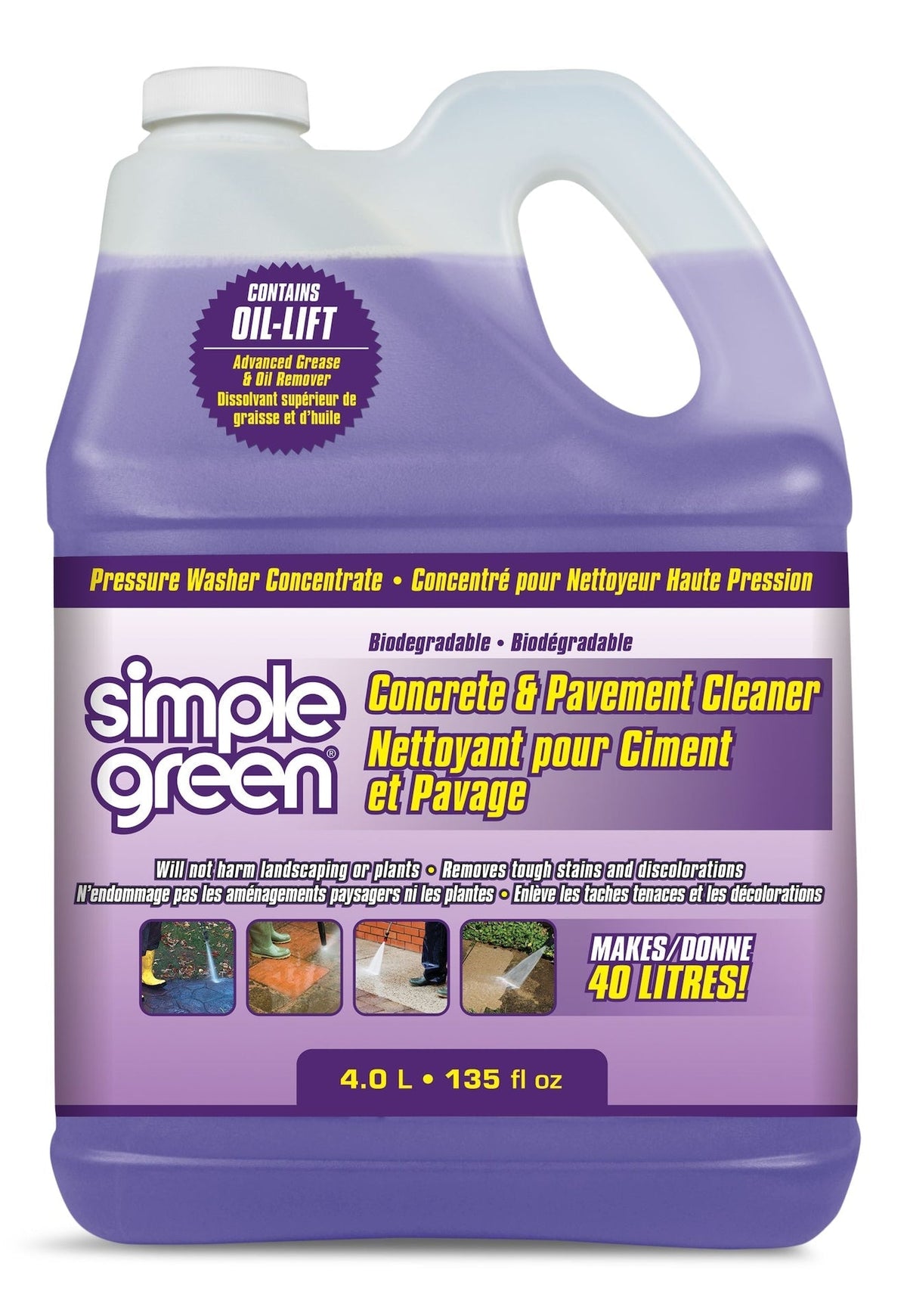 Green Concrete & Pavement Pressure Washer Detergent, 4L K2E1 - product image 1