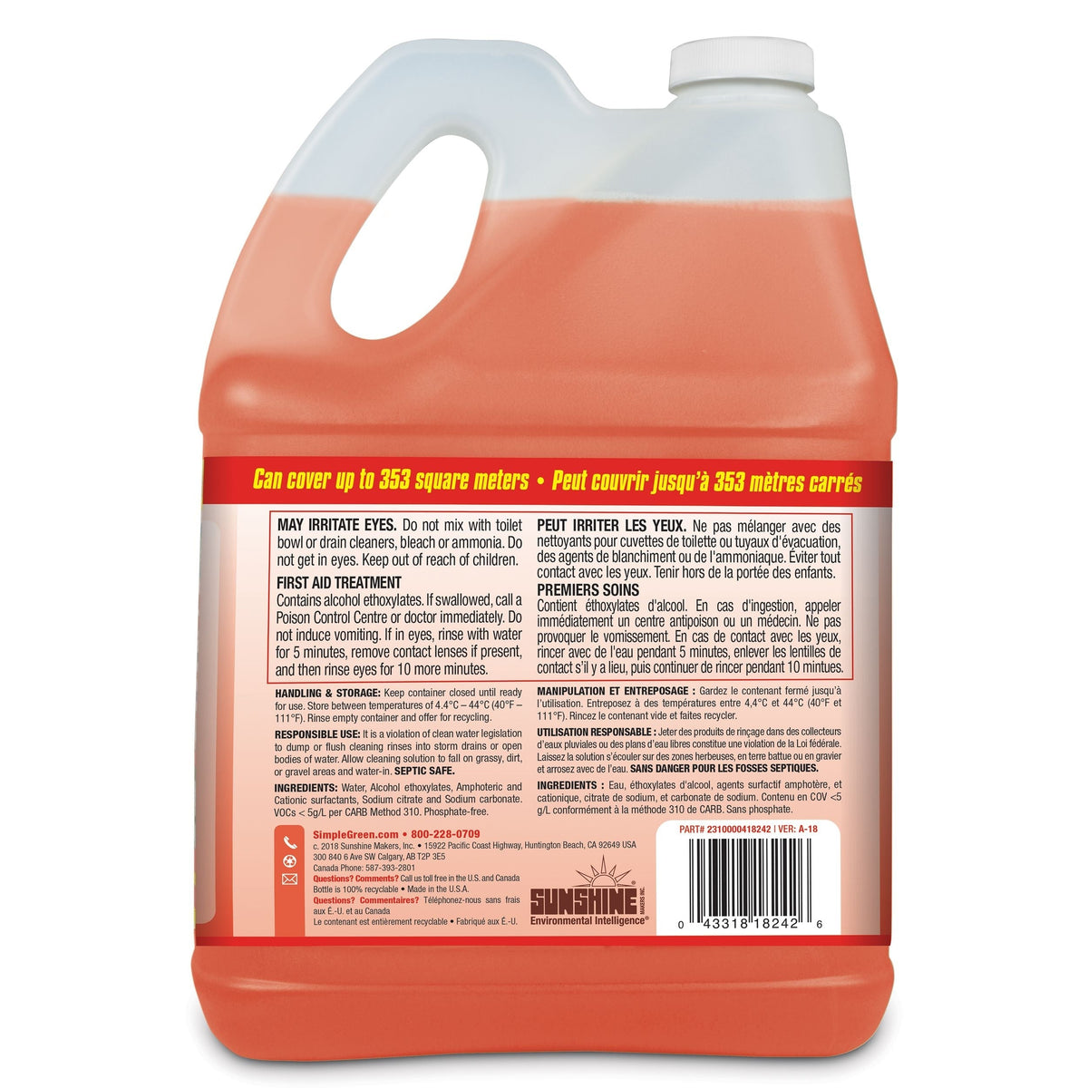 Green Siding & Masonry Pressure Washer Detergent, 4L G5V7 - product image 6