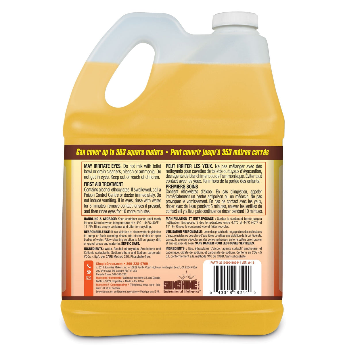 Green Wood Surface Concentrate Pressure Washer Detergent, 4L F0S2 - product image 5