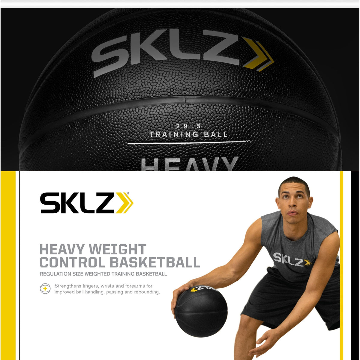 Heavy Weight Control Indoor/Outdoor Training Basketball For Strength & Ball Handling, 3-lbs H7G0 - product image 4