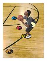 Shot Spotz Indoor/Outdoor Numbered Basketball Training Markers with Digital Timer Z8X7 - product image 4