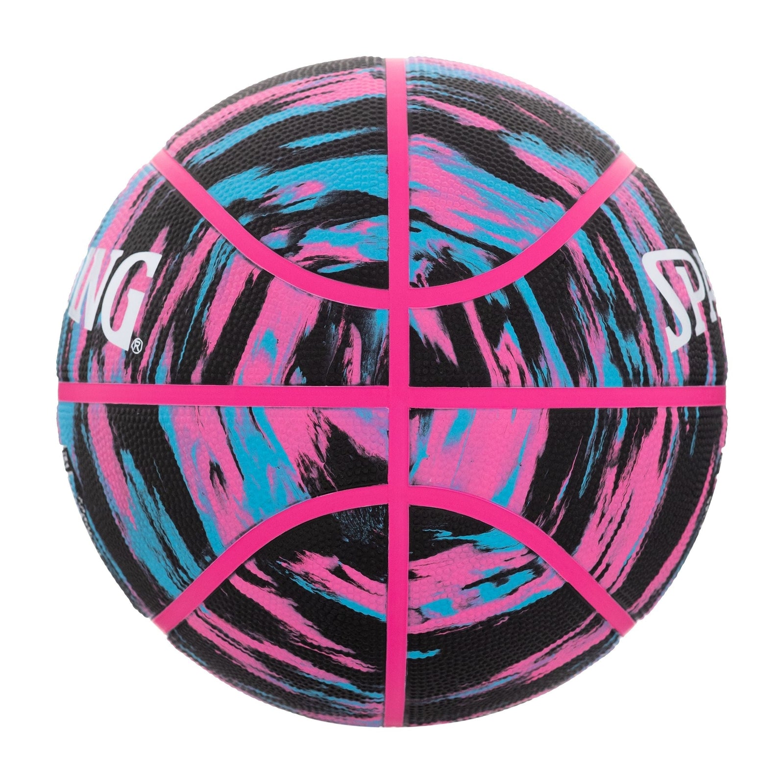 Marble Series 4Her Outdoor Rubber Basketball, Size 6 (28.5-in), Black/Pink K8F3 - product image 4