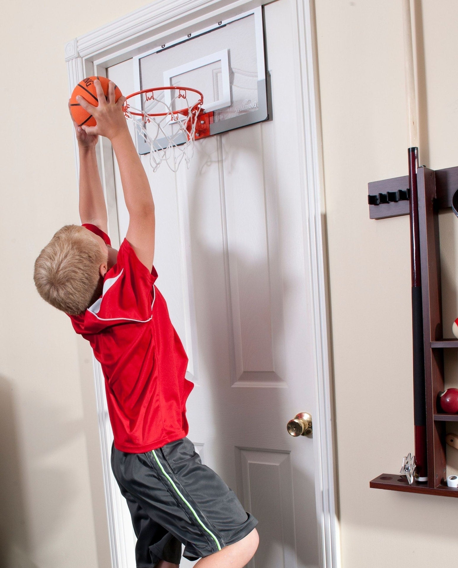 Slam Jam Indoor Over-the-Door Mounting Mini Basketball Hoop & Net with Ball G2A9 - product image 3